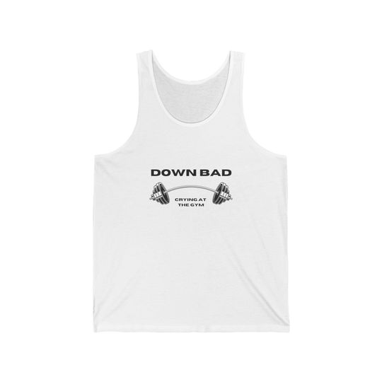 Down Bad Crying At The Gym Mens Tank - TTPD - The Tortured Poets Department - Taylor