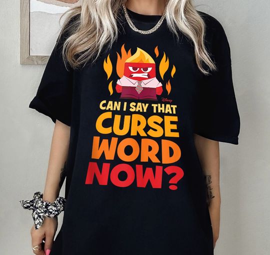 Funny Anger Curse World Now Disney Inside Out Shirt, Anger Inside Out Merch Shirt