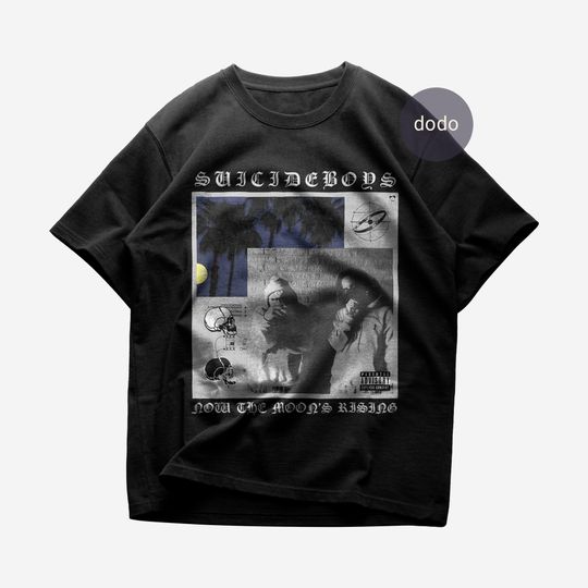 Premium Suicideboys T-Shirt - Now The Moon's Rising Album Shirt