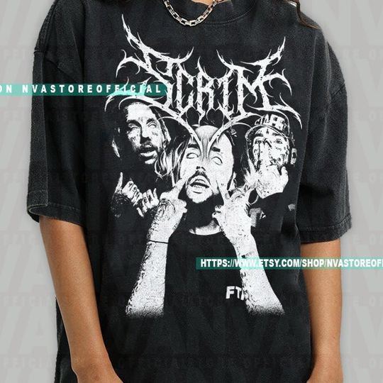 Limited Scrim Suicide Boys Black Metal T-shirt, Metal T-Shirt