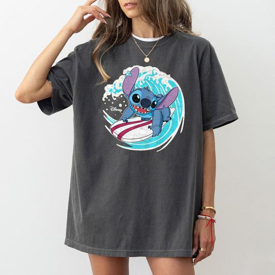 Retro Stitch Surf Summer Vacation Shirt, Disney Stitch Shirt, Stitch Surf Summer Vacation Shirt