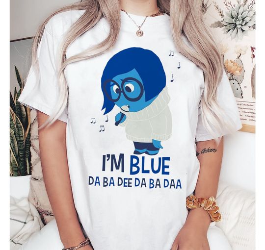 Cute I'm Blue Sadness Inside Out Shirt, Disney Sadness Shirt
