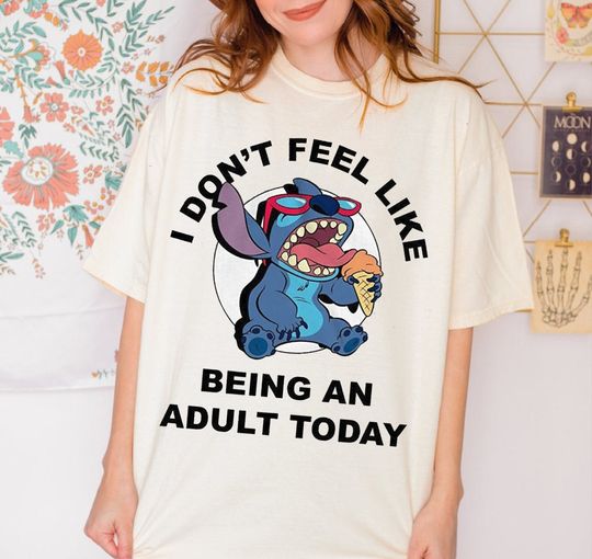 Funny Don't Want To Grow Up- Stitch Shirt, Disney Stitch Shirt, Stitch Disney Shirt
