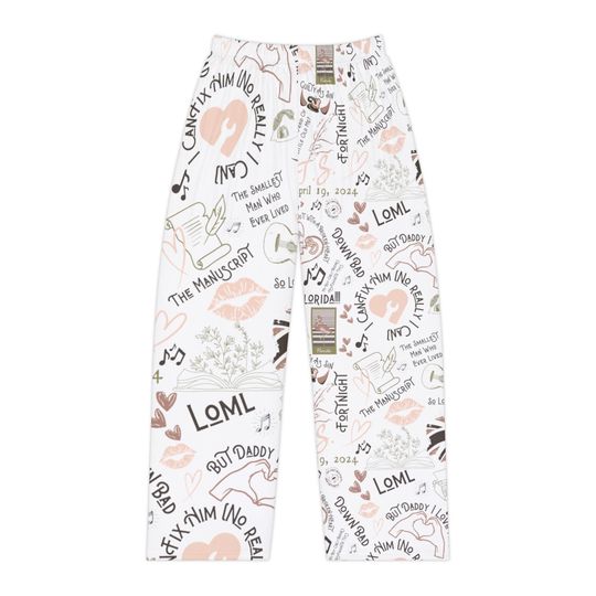 Tortured Poets Department TTPD Women's Pajama Pants, Taylor Merch, Gift For Mother's day