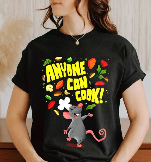 Anyone Can Cook Ratatouille Remy Mouse Shirt, Disney Remy Shirt