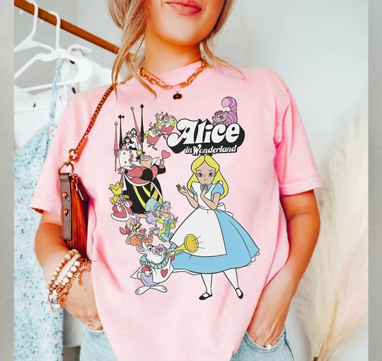 Vintage Disney Alice in Wonderland Shirt, Alice in Wonderland T-Shirt, Alice Shirt