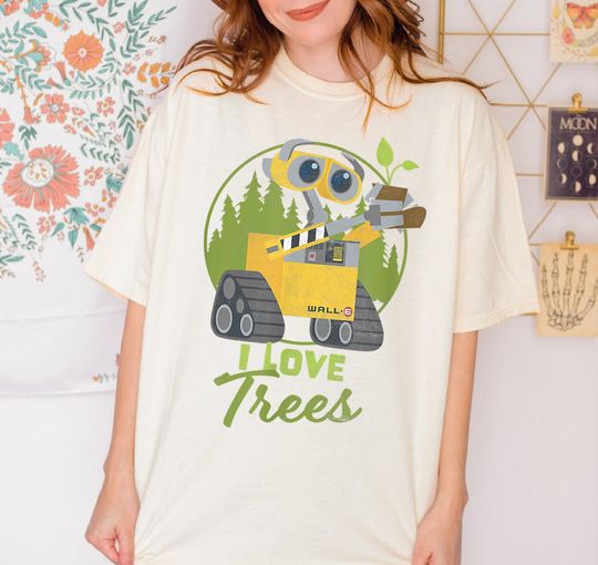 I Love Trees Wall E Disney Shirt, Disney Pixar Wall-E Shirt