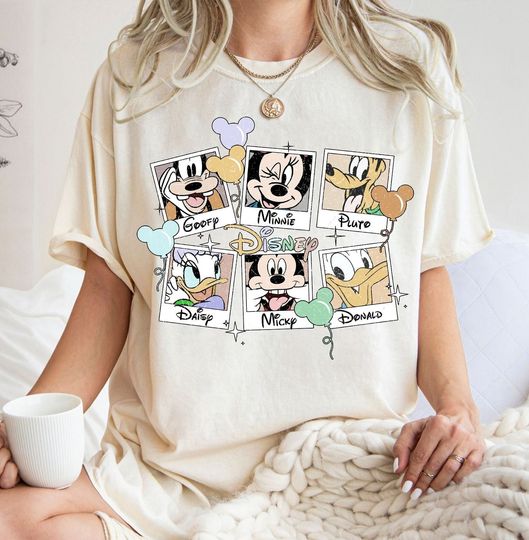 Lovely Mickey And Friends Balloon Vintage Shirt, Mickey & Co Balloon Vintage Shirt