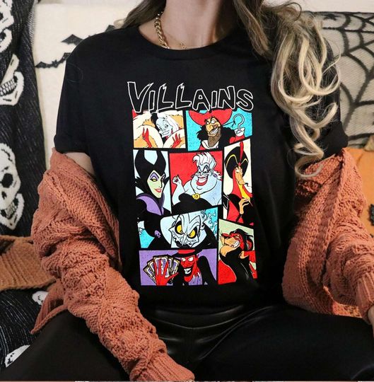 Vintage Disney Villains Character Shirt, Evil Friends Disney Shirt