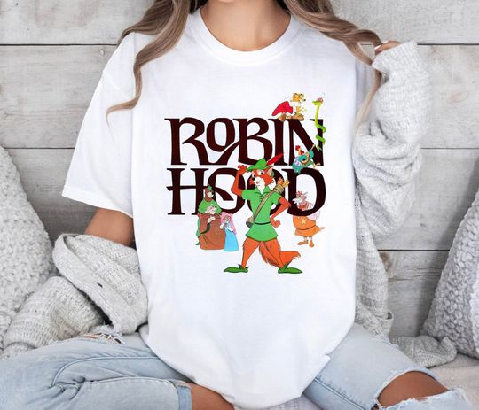 Vintage Robin Hood Disney Shirt, Skippy, Little John Shirt, Disney Robin Hood Tee