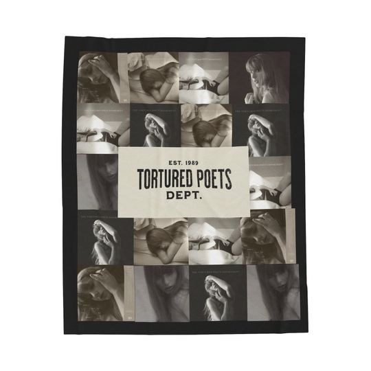 Taylor The Tortured Poets Department Blanket, Taylor version TTPD Merchandise