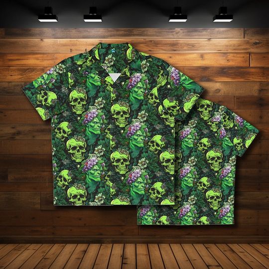 Frankenstein Hawaiian Shirt, Horror Tropical Hawaii Shirt