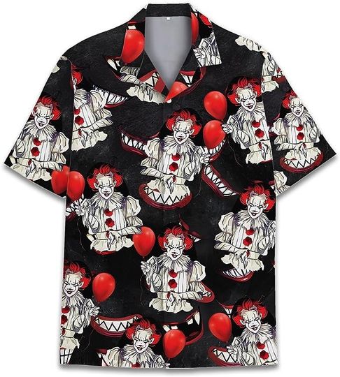 More Clown Less Frowning Halloween Hawaiian Shirts Horror