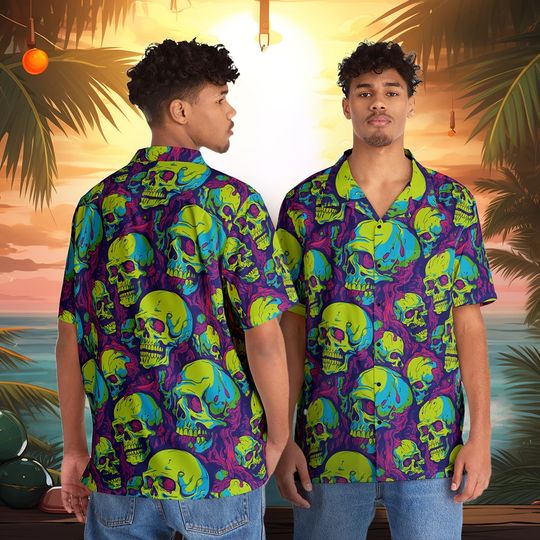 Zombie Brains Hawaiian Shirt | Horror Tropical Hawaii Shirt