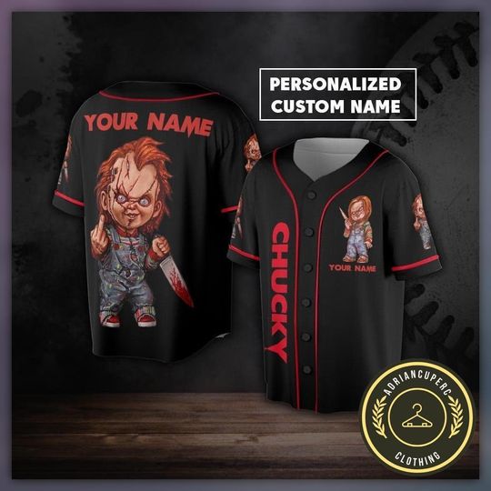 Chucky Baseball Jersey, Chucky Shirt, Chucky Baseball Shirt, Horror Shirt