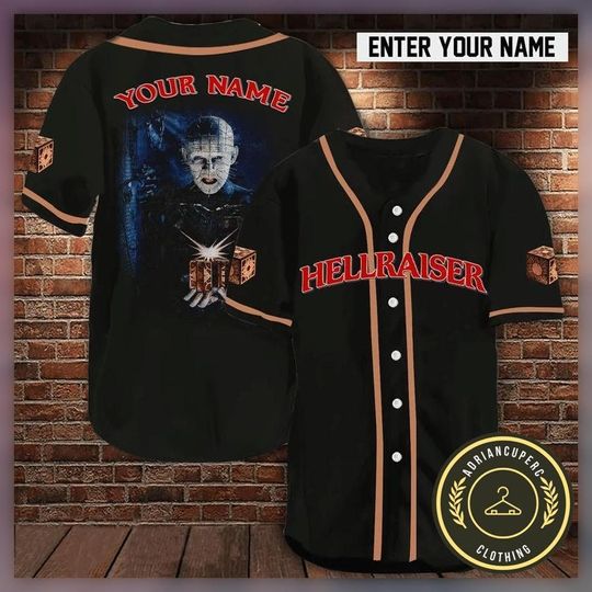 Hellraiser Baseball Jersey, Customized Hellraiser Shirt, Horror Shirt
