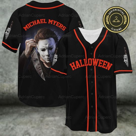 Michael Myers Baseball Jersey, Michael Myers Shirt, Halloween Movie Shirt