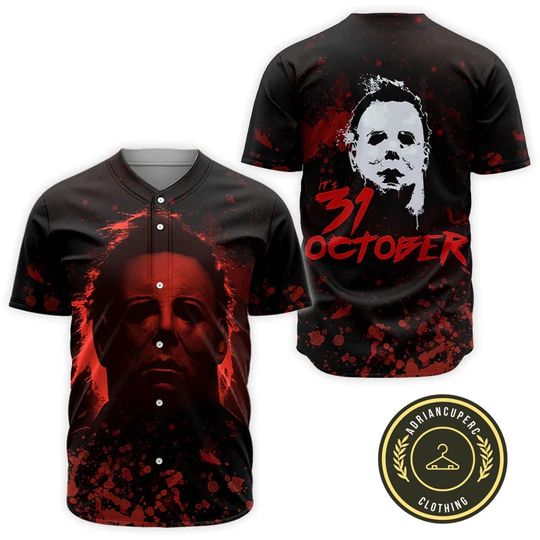 Michael Myers Shirt, Michael Myers It's 31 October Shirt, Horror Baseball Jersey