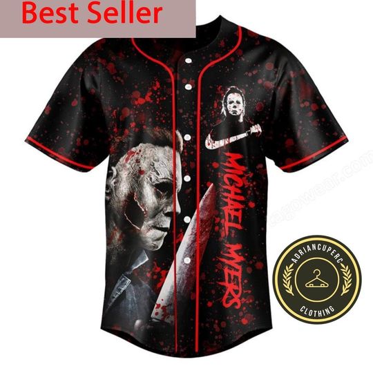 Michael Myers Baseball Jersey, Michael Myers Jersey, Horror Shirt, Michael Myers Shirt