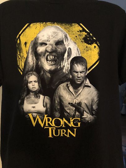 Wrong Turn 2003 movie T-shirt, horror vibe shirt