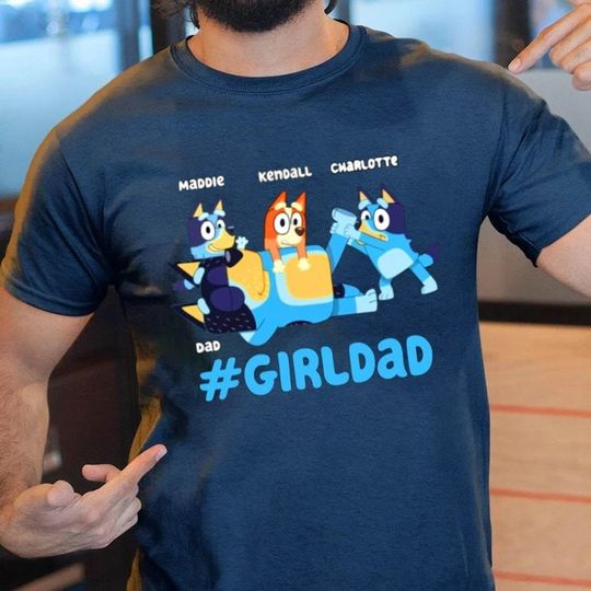 Blue Dog Rad Dad T Shirt, Birthday Gift, Dad Shirt, Blue Dog Rad Dad, Blue Dog Family Tee