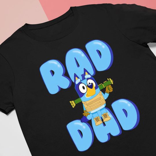 Blue Dog Military Rad Dad Fathers Day Shirt, Gift for Father's day