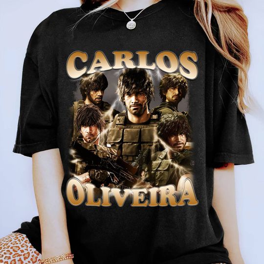 Vintage Carlos Oliveira Shirt | Carlos Oliveira Bootleg Shirt | Resident Evil 3 Shirt | Re4 Video Game Shirt