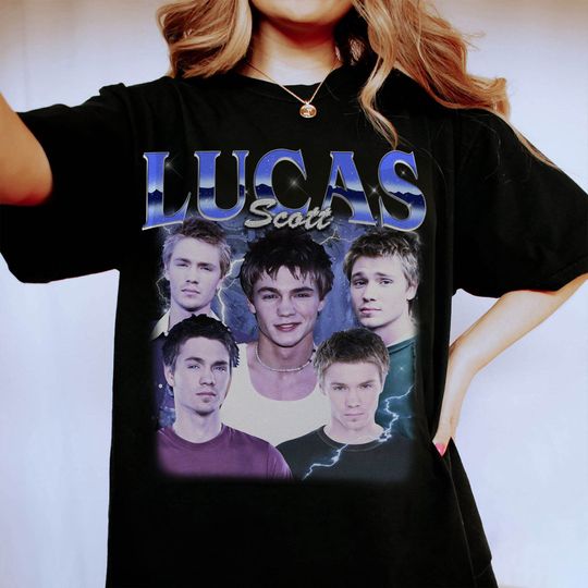 Lucas Scott Shirt | Vintage Lucas Scott Shirt | Lucas Scott Bootleg Shirt | One Tree Hill Movie Shirt