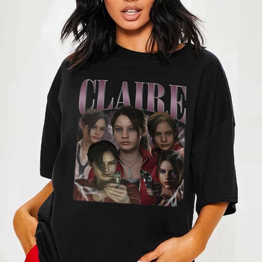 Vintage Claire Redfield Shirt | Bootleg Claire Redfield Shirt | Resident Evil 4 Shirt