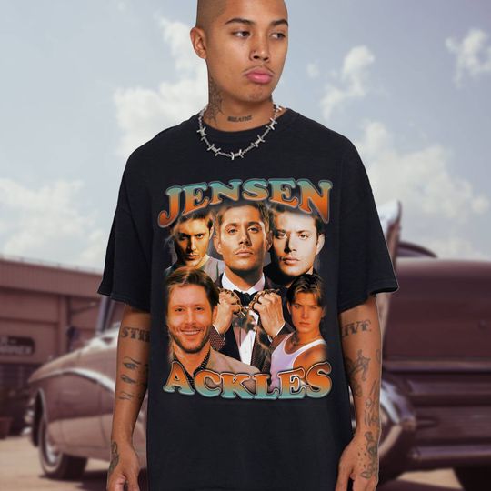 Jensen Ackles Shirt Vintage Jensen Ackles Shirt Retro 90s Jensen Ackles Shirt Dean Winchester Supernatural Shirt