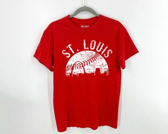 St Louis Baseball Vintage Cityscape 90s Shirt, Baseball lover, gift for dad