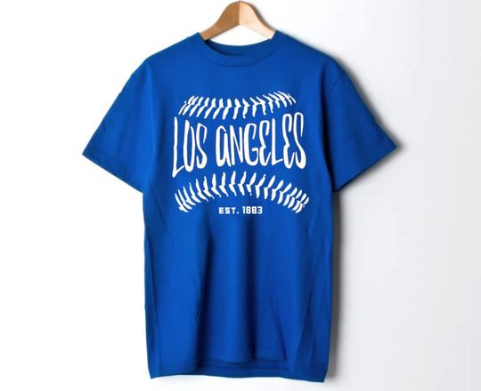 Los Angeles Baseball Est 1883 Vintage 90s Royal Shirt, Baseball lover, gift for dad