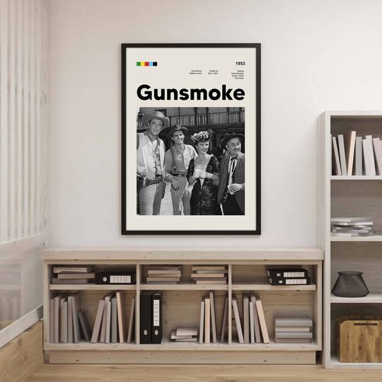 Gunsmoke 1953 Poster Gunsmoke Poster Gunsmoke Movie Poster Gunsmoke Minimal