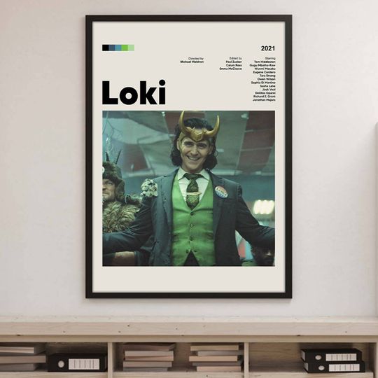 Loki Movie Minimal Poster | Loki God of Mischief Poster | Loki Laufeyson Superhero Poster
