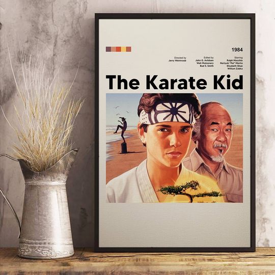 The Karate Kid Poster | The Karate Kid Print Movie Poster | Minimalist Poster