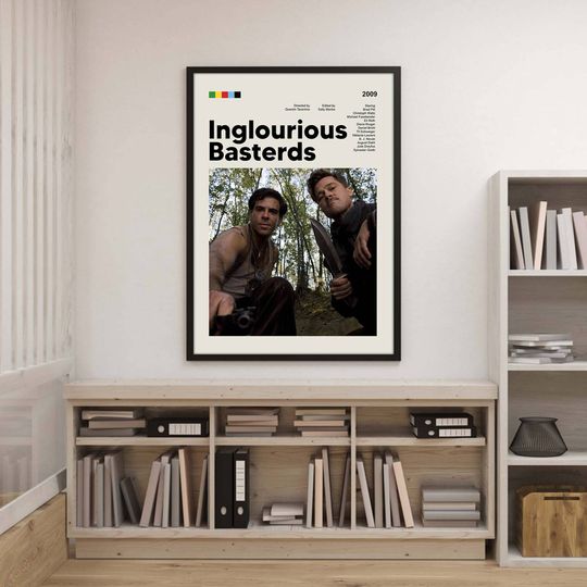 Inglorious Basterds Poster Inglourious Basterds Movie Poster Inglourious Basterds Print Art Minimal Poster