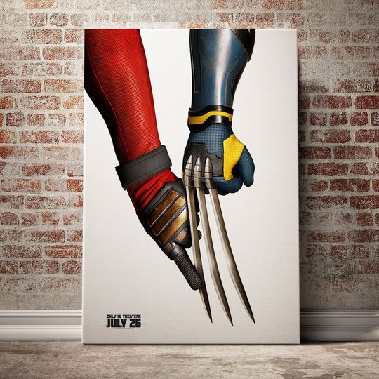 Deadpool & Wolverine Poster | Deadpool 3 Poster | Superhero Poster | Movie Poster | Living Room Decor
