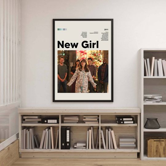 New Girl Movie Minimal Poster | New Girl Poster | Nick Miller Jessica Day Winston Schmidt Poster Home Living Home Decor