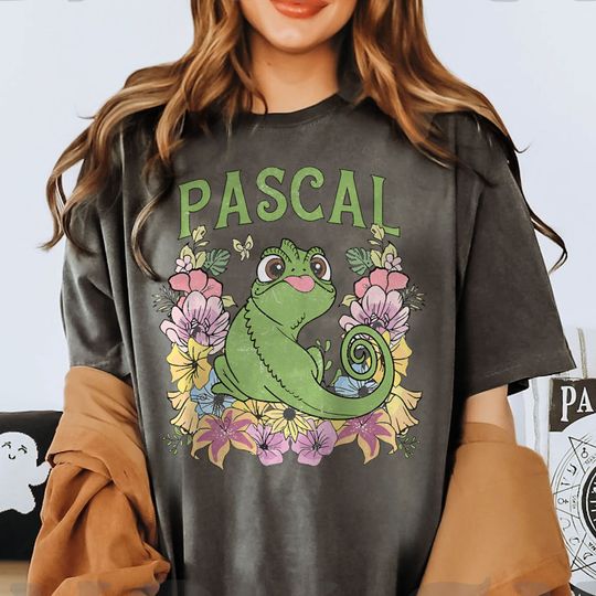 Retro Disney Tangled Pascal Floral Rapunzel Family Shirt