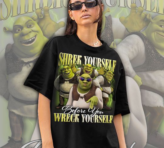 Shrek Funny Shirt Shrek Yourself Before You Wreck Yourself Shrek Meme Shirt, Disney Fiona Princess Shirts Shrek Party