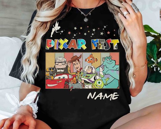 Personalized Disney Pixar Fest Characters Shirt, Funny Toy Story, Cars, Monster Inc T-shirt