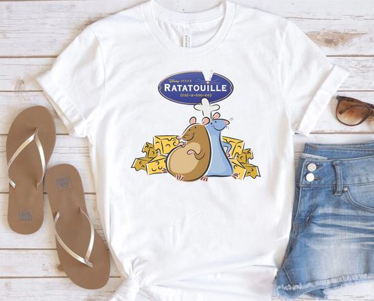 Funny Disney Pixar Ratatouille Shirt, Title Logo Poster Remy Little Chef T-shirt