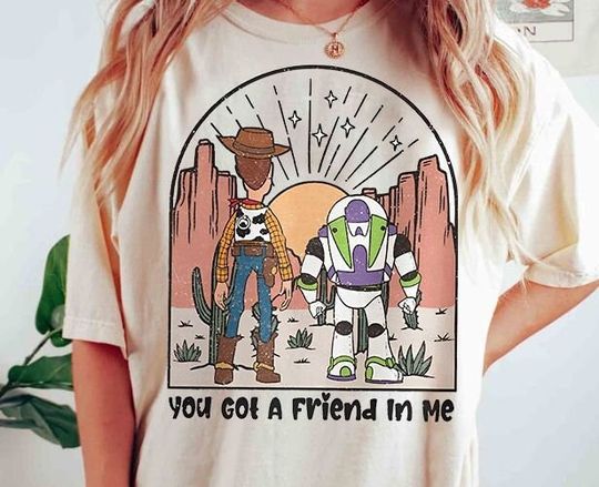 Vintage Disney Toy Story Shirt, You'Ve Got A Friend In Me T-shirt