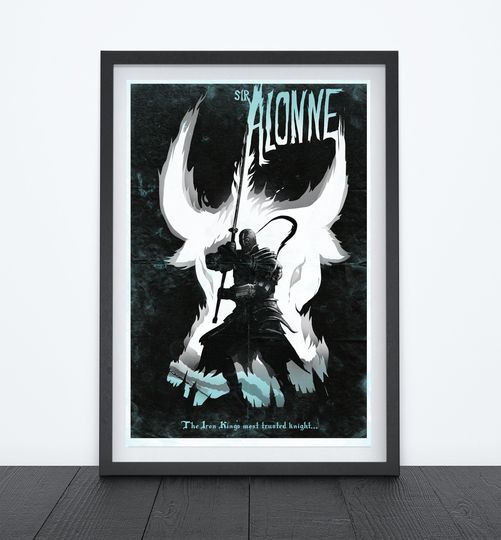 SIR ALONNE KNIGHT Video Game Poster, Games Room Poster, Prints, Wall Art