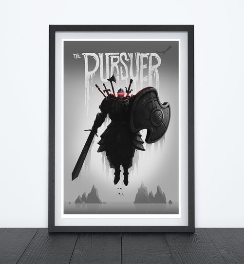 THE PURSUER Video Game Poster, Video Game Wall Art, Video Game Poster Art