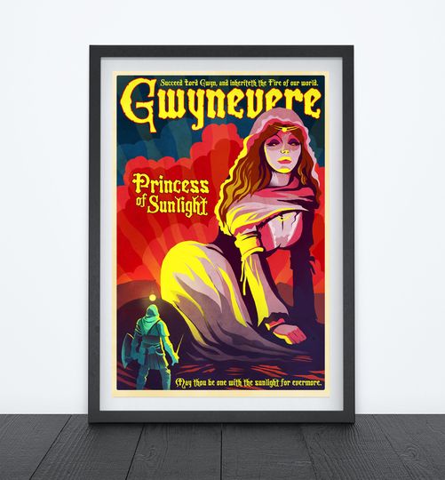 PRINCESS OF SUNLIGHT Video Game Poster, Pin Up Poster, Video Game Art