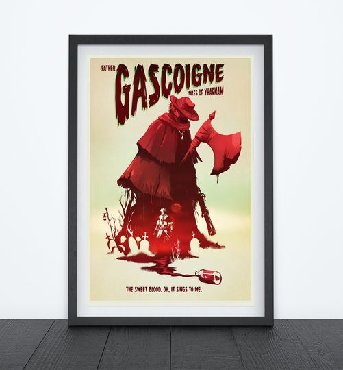 FATHER GASCOIGNE Video Game Poster, Gaming Prints