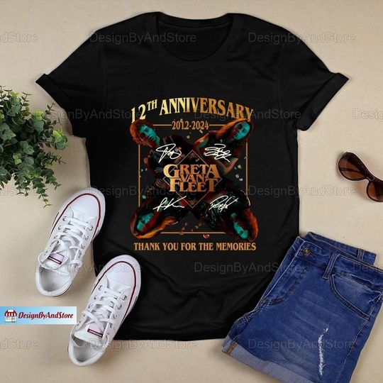 Greta Van Fleet Tshirt, Boho 12th Anniversary Shirt