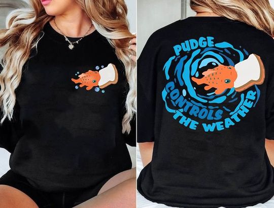 Disney  Lilo & Stitch Pudge The Fish Double Sided T-shirt
