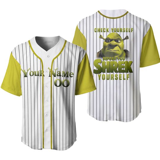 Personalized Disney Shrek Face Baseball Jersey